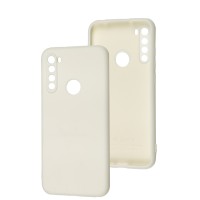 Чохол для Xiaomi Redmi Note 8T Silicone Full Тризуб білий