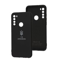 Чохол для Xiaomi Redmi Note 8T Silicone Full Тризуб чорний