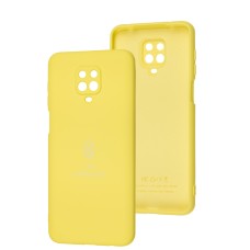 Чохол для Xiaomi Redmi Note 9s/9 Pro Silicone Full Тризуб жовтий