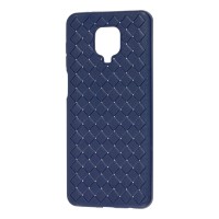 Чохол для Xiaomi Redmi Note 9s / 9 Pro Weaving case синій