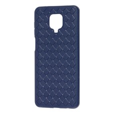 Чохол для Xiaomi Redmi Note 9s / 9 Pro Weaving case синій
