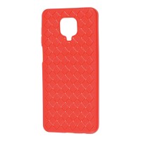 Чохол для Xiaomi Redmi Note 9s / 9 Pro Weaving case червоний