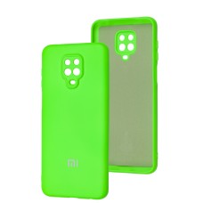 Чохол для Xiaomi Redmi Note 9s / 9 Pro Silicone Full camera neon green