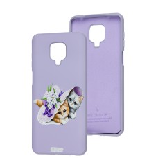 Чохол для Xiaomi Redmi Note 9s / 9 Pro Silicone Full бузковий / dasheen