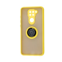 Чохол для Xiaomi Redmi Note 9 LikGus Edging Ring жовтий