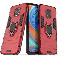 Чохол для Xiaomi Redmi Note 9 Transformer Ring ударостійкий з кільцем червоний