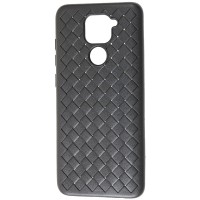 Чохол для Xiaomi Redmi Note 9 Weaving case чорний