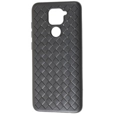 Чохол для Xiaomi Redmi Note 9 Weaving case чорний
