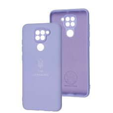 Чохол для Xiaomi Redmi Note 9 Full Premium Тризуб бузковий / dasheen