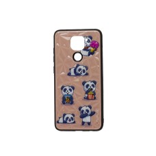 Чохол для Xiaomi Redmi Note 9 Wave Majesty baby panda / light pink