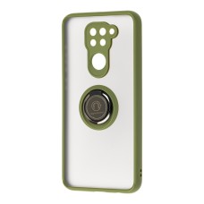 Чохол для Xiaomi Redmi Note 9 LikGus Edging Ring зелений