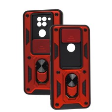 Чохол для Xiaomi Redmi Note 9 Serge Ring Armor ударостійкий червоний