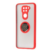 Чохол для Xiaomi Redmi Note 9 LikGus Edging Ring червоний