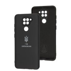 Чохол для Xiaomi Redmi Note 9 Full Premium Тризуб чорний