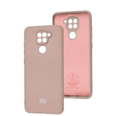 Чохол для Xiaomi Redmi Note 9 Silicone Full camera pink sand