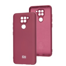 Чохол для Xiaomi Redmi Note 9 Silicone Full camera marsala