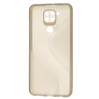 Чохол для Xiaomi Redmi Note 9 силікон чорний хвиля