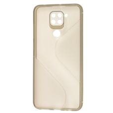 Чохол для Xiaomi Redmi Note 9 силікон чорний хвиля