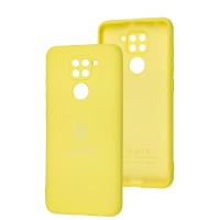 Чохол для Xiaomi Redmi Note 9 Silicone Full Тризуб жовтий