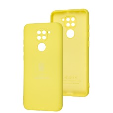 Чохол для Xiaomi Redmi Note 9 Silicone Full Тризуб жовтий
