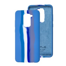 Чохол для Xiaomi Redmi Note 9 Wave Rainbow blue