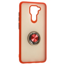 Чохол для Xiaomi Redmi Note 9 LikGus Maxshield Ring червоний