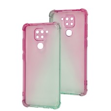 Чохол для Xiaomi Redmi Note 9 Wave Shine pink / turquoise