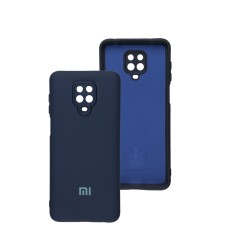 Чохол Xiaomi Redmi Note 9s / 9 Pro Silicone Full camera синій / midnight blue