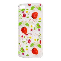 Чохол для Xiaomi Redmi Go силікон 3D "полуниця"