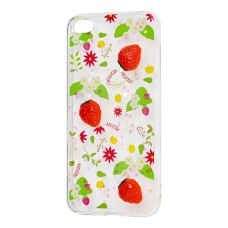 Чохол для Xiaomi Redmi Go силікон 3D "полуниця"