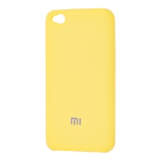 Чохол для Xiaomi Redmi Go Silky Soft Touch "лимонний"