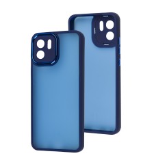 Чохол для Xiaomi Redmi A1 Luxury Metal Lens синій