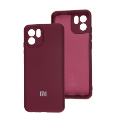 Чохол Xiaomi Redmi A1 Silicone Full camera бордовий / marsala