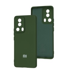Чохол для Xiaomi 13 Lite Silicone Full camera зелений / dark green
