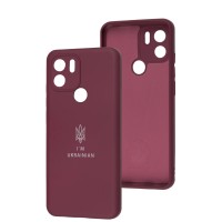 Чохол для Xiaomi Redmi A1+ Full Premium Тризуб бордовий / marsala