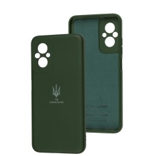 Чохол для Xiaomi Poco M5 Silicone Full Тризуб зелений