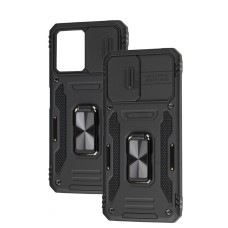 Чохол для Xiaomi Poco X5 Camshield Army Ring чорний