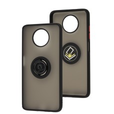 Чохол для Xiaomi Redmi Note 9T LikGus Edging Ring чорний/червоний