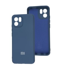 Чохол для Xiaomi Redmi A1 Silicone Full camera синій / navy blue