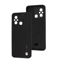 Чохол для Xiaomi Redmi 12C / 11A Wave Leather чорний