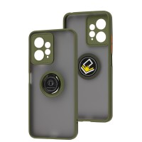 Чохол для Xiaomi Redmi Note 12 4G LikGus Edging Ring хакі