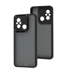 Чохол для Xiaomi Redmi 12C / 11A / Poco C55 Luxury Metal Lens чорний