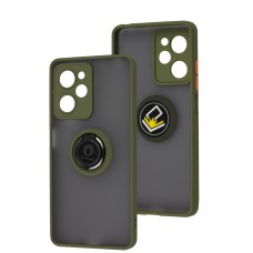 Чохол Xiaomi Poco X5 Pro / Note 12 Pro Speed LikGus Edging Ring хакі