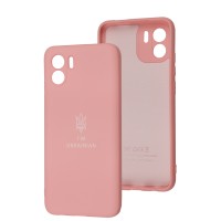 Чохол для Xiaomi Redmi A1/A2 Silicone Full Тризуб розовий / light pink