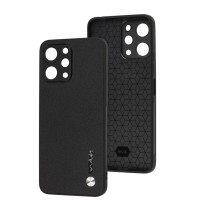 Чохол для Xiaomi Redmi 12 Wave Leather чорний