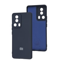 Чохол Xiaomi 13 Lite Silicone Full camera синій / midnight blue