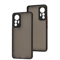 Чохол для Xiaomi 12 Lite LikGus Totu camera protect чорний/червоний