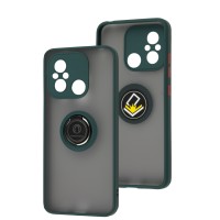 Чохол для Xiaomi Redmi 12C / 11A LikGus Edging Ring оливковий