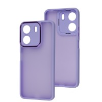 Чохол для Xiaomi Redmi 13C / Poco C65 Luxury Metal Lens бузковий