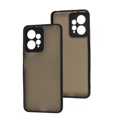 Чохол Xiaomi Redmi Note 12 4G LikGus Totu camera protect чорний / червоний